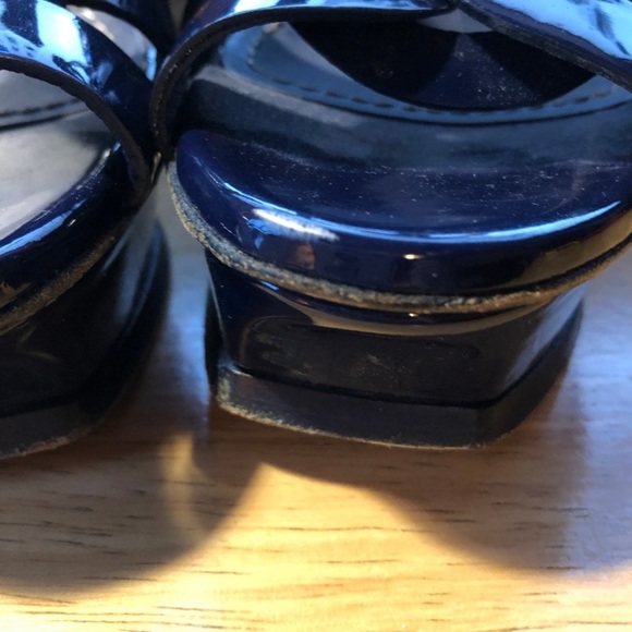 YSL TRIBUTE PATENT LEATHER PLATFORM HEELS 37 Yves Saint Laurent - Picture 7 of 7